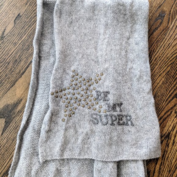 Boutique Wool Cashmere scarf "Be My Superstar" - Picture 1 of 2